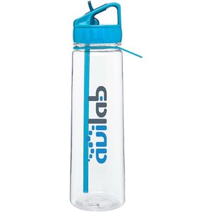 30 Oz H2go Angle Chai Tritan Tường Đơn Với Ống Hút Lật, Kẹp Silicon Và Vòng Mang-Đi Kèm Với Logo Của Bạn - Product Image 1