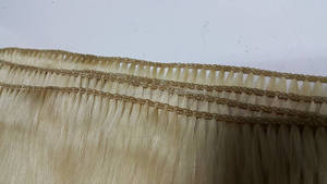 100% Double Drawn Human Hair Extension <strong>Hand</strong> <strong>Tied</strong> Virgin Vietnamese <strong>Remy</strong> Hair Weft