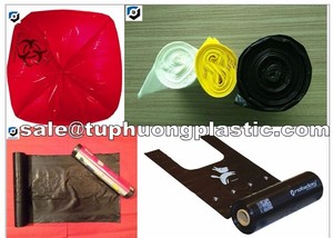 Fabrika fiyat PE plastik siyah çöp kutusu çöp torbaları