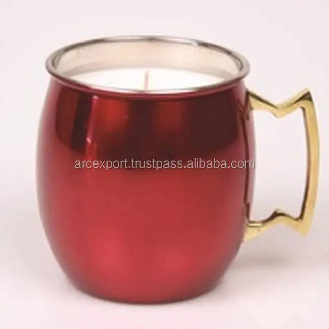 Copper Fancy New Design Decoration Luxury Wholesale Designing Antique Kitchen Ware mug candle for sale