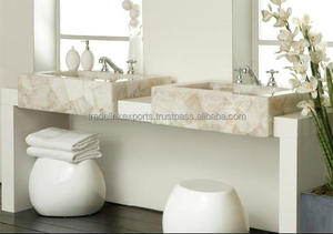 Moderno Branco Quartzo Vanity <span class=keywords><strong>Counter</strong></span> Top Gemstone Semi-Preciosa Cozinha & Sala de estar Mesa Mármore Natural Material