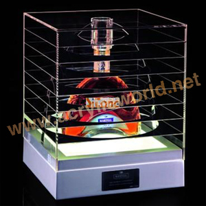 定制台面葡萄酒展示架，带发光二极管灯酒展示架，设计简单时尚，价格便宜葡萄酒展示台 - Product Image 3