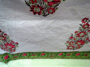 Indian Handmade Cotton Hand Block Printed Bed <strong>Sheet</strong> Cover Spread - Product Image 2