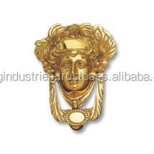 OMG IndustriesソリッドブラスライオンヘッドリングプルドアノッカーフロントドアノッカーハンドルPPドアハードウェア付き - Product Image 3