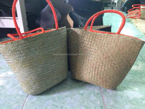 CHEAP NATURAL STRAW <strong>BAG</strong> FROM VIET NAM_GOOD PRICE Straw <strong>Bag</strong> for Beach summer holiday Vietnam handicraft palm leave <strong>bag</strong> - Product Image 4