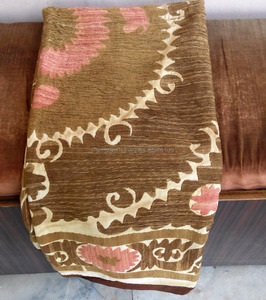 美しいマルチカラー手刺Embroidered本物のウズベキスタンスザニベッドカバースザニスローシルク刺Embroideredスザニ壁掛け - Product Image 3