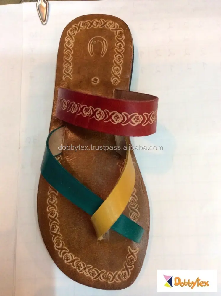 Dobbytex-Sandalias de cuero africanas hechas a mano para hombre, Hmong/Mien/Miao/verano, 1006