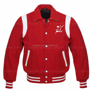 Kendi özel Logo ile Retro tarzı 100% Melton yünü kış ceket en çok satan beyzbol bombacı Letterman ceketler - Product Image 5