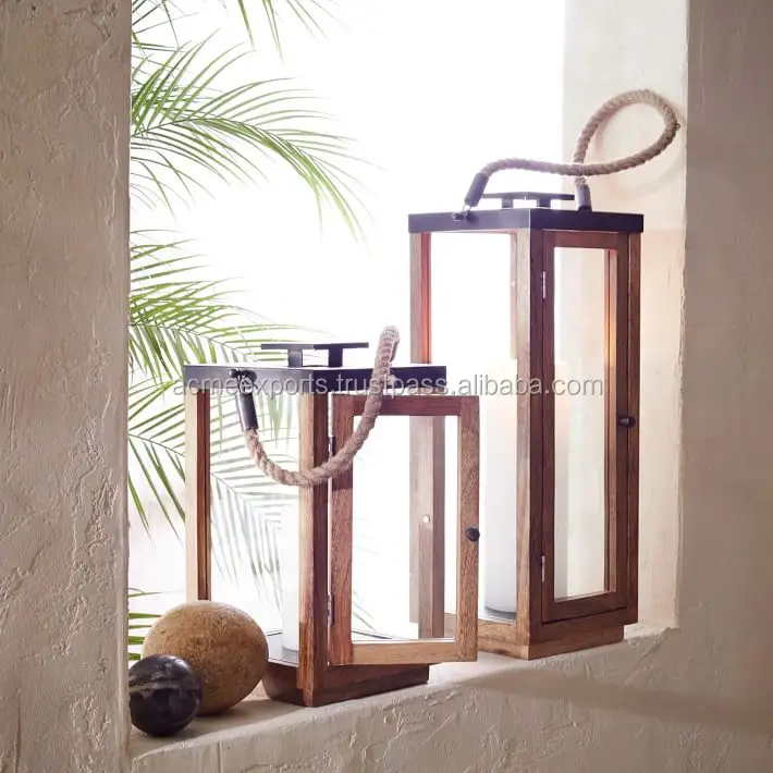 Indoor Use Wooden Candle Lantern With Best Quality