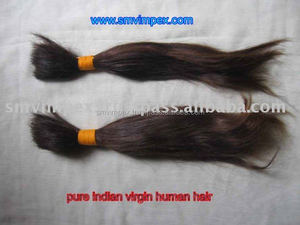 100% Unprocessed One Donor Hair Stop Quality Fast Delivery Indian Virgin Remy Human Hair <strong>Bulk</strong> &amp;waft Brown Color Long <strong>Bulk</strong> Hair - Product Image 2