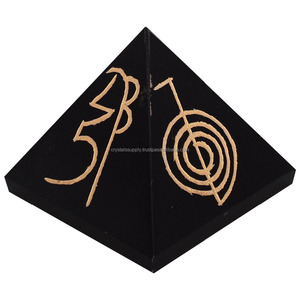 Usui Reiki sembolü piramit tedarikçi ametist kristal Piramide şifa taş kazınmış enerji süsleme Yoga dekor - Product Image 2