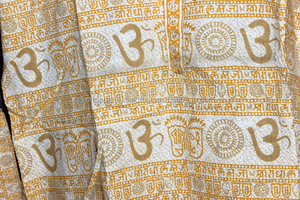 男士棉实心休闲直短裤Om Shree Radha <span class=keywords><strong>Krishna</strong></span> ji印花Kurta男士旅行Kurta Kurta活动