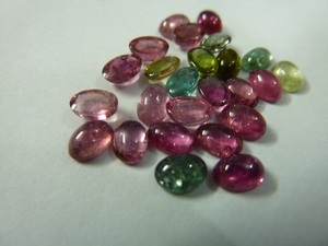 Loose Color Gemstone Green Tourmaline 4mm Round As Per Your Need <strong>Cabochons</strong> for Making Jewelry - Product Image 5