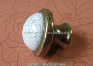 <strong>OMG</strong> Industries Modern Brass Kitchen Cabinet Knob Decorative Mortise Door Knob Handle Bedroom Hotel Living Room Dresser Drawer