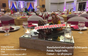 רג 'סטאני ליידי Sangeet Mooda ססגוני חתונה רג' סטאני יושב Mooda הודי חתונה קישוט יצרן