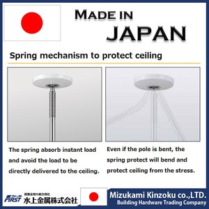 立式衣架杆架日本制造晾晒衣物室内SDGS耐用房间天花板安装洗衣