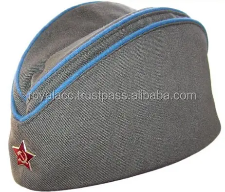 Maßge schneiderte Serge Stoff Seite Kepi Guard Schmiede Hut mit Paspelierung neuen Stil hochwertige Hüte Herstellung