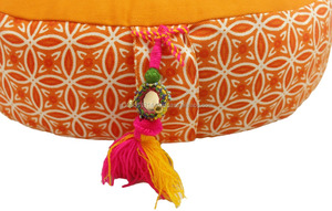 Crescent Zafu เบาะรองนั่งสมาธิสำหรับโยคะ,เบาะอินเดียดีไซน์ใหม่ - Product Image 2