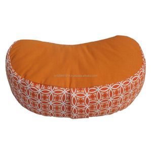 Crescent Zafu เบาะรองนั่งสมาธิสำหรับโยคะ,เบาะอินเดียดีไซน์ใหม่ - Product Image 3