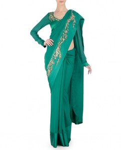 Green Designer Saree <strong>Design</strong> - Product Image 1