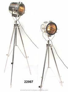 <strong>High</strong> Quality LED Searchlight Brass Vintage Photography LED <strong>Light</strong> With Tripod Stand - Product Image 2