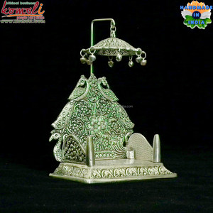 Singhasan için lord hindu dini beyaz metal hediyelik eşyalar - Product Image 3