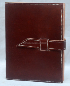 Personalizzato Vera Pelle Morbida Ufficiale Indiano Artigianato Aziendale Gifting Notebook In Pelle con Cinghia di chiusura in pelle Pianura - Product Image 1
