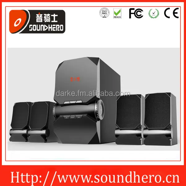 2015 Hot sale ! ODM /OEM latest SH-4206 5" 4.1" Subwoofer speaker home theater speaker Multimedia speaker with SD FM Remote