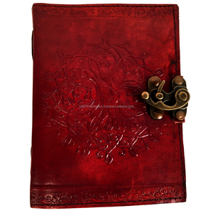 100% Couro Genuíno Jornal Escrita Notebook Antigo Handmade Marrom Escuro Limite Árvore Da Vida Em Relevo Diário Papel De Algodão Sem Forro