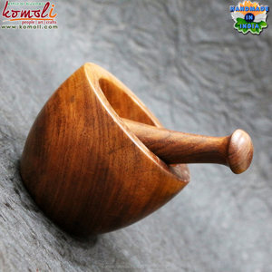 En İyi kalite ahşap mutfak aracı özel ahşap harcı ve pestle seti için mutfak kullanımı hindistan'dan toptan - Product Image 3
