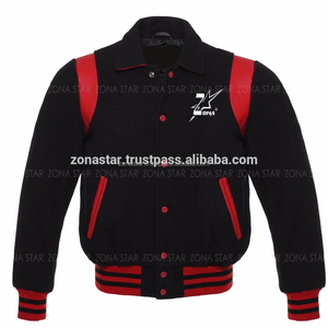 Kendi özel Logo ile Retro tarzı 100% Melton yünü kış ceket en çok satan beyzbol bombacı Letterman ceketler - Product Image 2