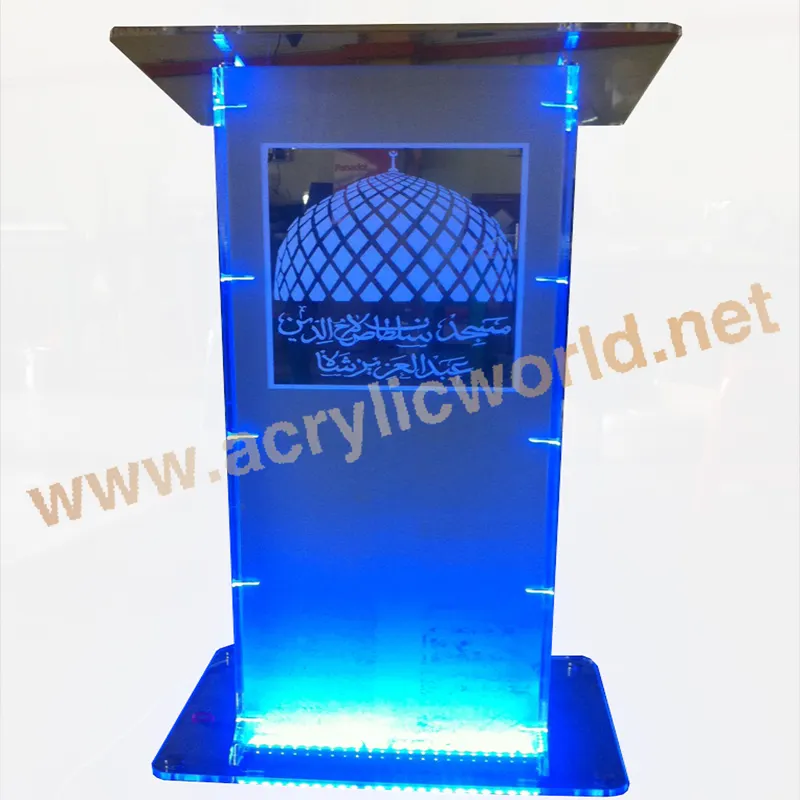 Podi per disegni di pulpiti della chiesa/fabbricazione di stand in podio acrilico in cina