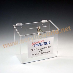 กล่องจับสลากคริลิค/ กล่องเหรียญคริลิค/ กล่องบริจาค - Product Image 3