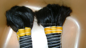100% Unprocessed One Donor Hair Stop Quality Fast Delivery Indian Virgin Remy Human Hair <strong>Bulk</strong> &amp;waft Brown Color Long <strong>Bulk</strong> Hair - Product Image 4