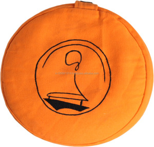 High Quality Top Sale Indian Manufacture Meditation Cushion <strong>Zafu</strong> Top Amazing logo Embroidery - Product Image 3
