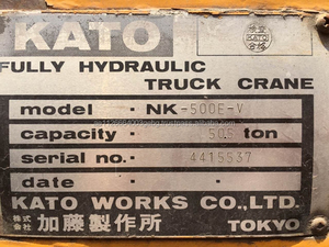 KATO NK500E-v Original Japan 50TON Mobile Truck <strong>Crane</strong> <strong>Used</strong> with Core Motor Engine Pump &amp; Bearing Components for Sale - Product Image 6
