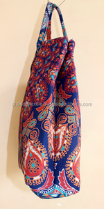 Hint pamuk kumaş <span class=keywords><strong>Hobo</strong></span> Tote çanta kadın Mandala stil Shopper çanta çanta kolu ile kızların kolu çanta