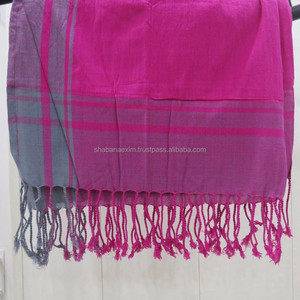 Fouta מהיר יבש בקניה Kikoy 100% כותנה עם Azo משלוח צבעים קידום מכירות חוף המגבות מהודו