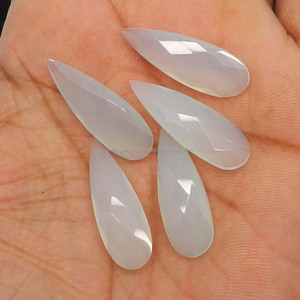 Natural Red <strong>Aqua</strong> Chalcedony 10x30mm Pear Briolette Cut Loose Gemstone Crystal <strong>Mineral</strong> Bead Drop and Oval for Jewelry Making - Product Image 3