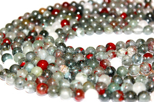 <strong>Conglomerate</strong> Jasper Loose Beads 16 Inch Strand for Jewelry Making, Round Bead Loose Gemstone - Product Image 2