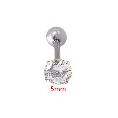5mm CZ silver