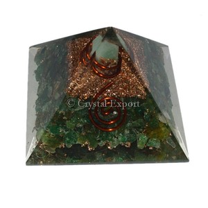 Green <strong>Jade</strong> Orgone Pyramids with Green <strong>Jade</strong> Point : <strong>Top</strong> Quality Orgone Pyramids