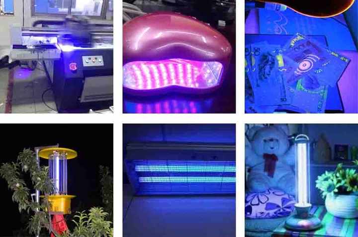 UvA 395nm 400nm 405nm 410nm Led 5050 4in1 High Power Glass-ceramic Substrate 12W Led Diode Uv Lamp Widely for Uv Curing Lamp