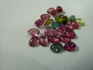 Loose Color Gemstone Green Tourmaline 4mm Round As Per Your Need <strong>Cabochons</strong> for Making Jewelry - Product Image 4