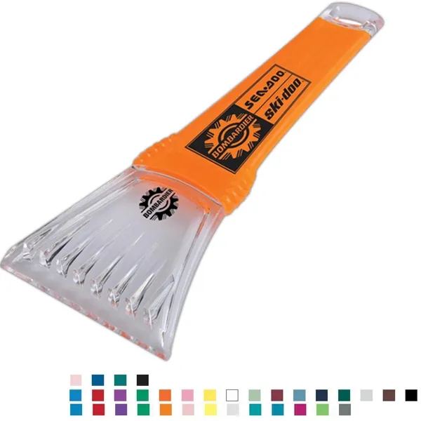 USA Made Great Lakes 10" Ice Scraper - individually polybagged and comes with your logo.