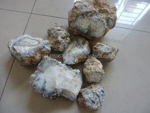 Dendritik Opal doğrudan maden kaba Cabochon