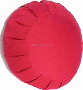 เบาะรองนั่งสมาธิ Zafu สีล้วน,เบาะโยคะอินเดีย - Product Image 2