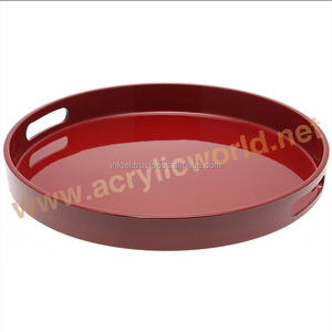 Serving <strong>Tray</strong> With 2 Handles <strong>Custom</strong> <strong>White</strong> Acrylic <strong>Tray</strong> Acrylic <strong>Tray</strong> Cover - Product Image 5