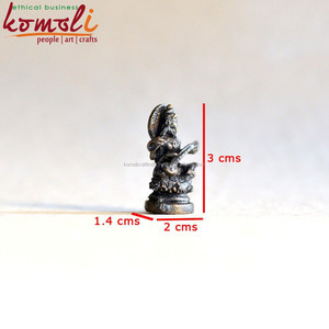 Bronz Metal minyatür Saraswati hint dini tanrı heykeli