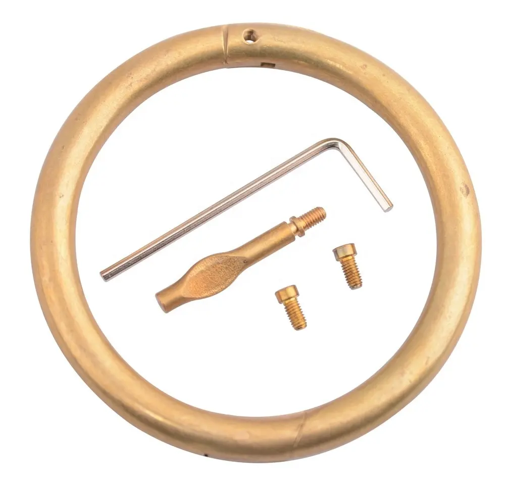 Anneau de nez de taureau en cuivre laiton acier inoxydable Anneau Porte-nez de taureau Instruments de bétail Pince à nez Vétérinaire